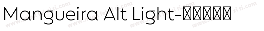 Mangueira Alt Light字体转换